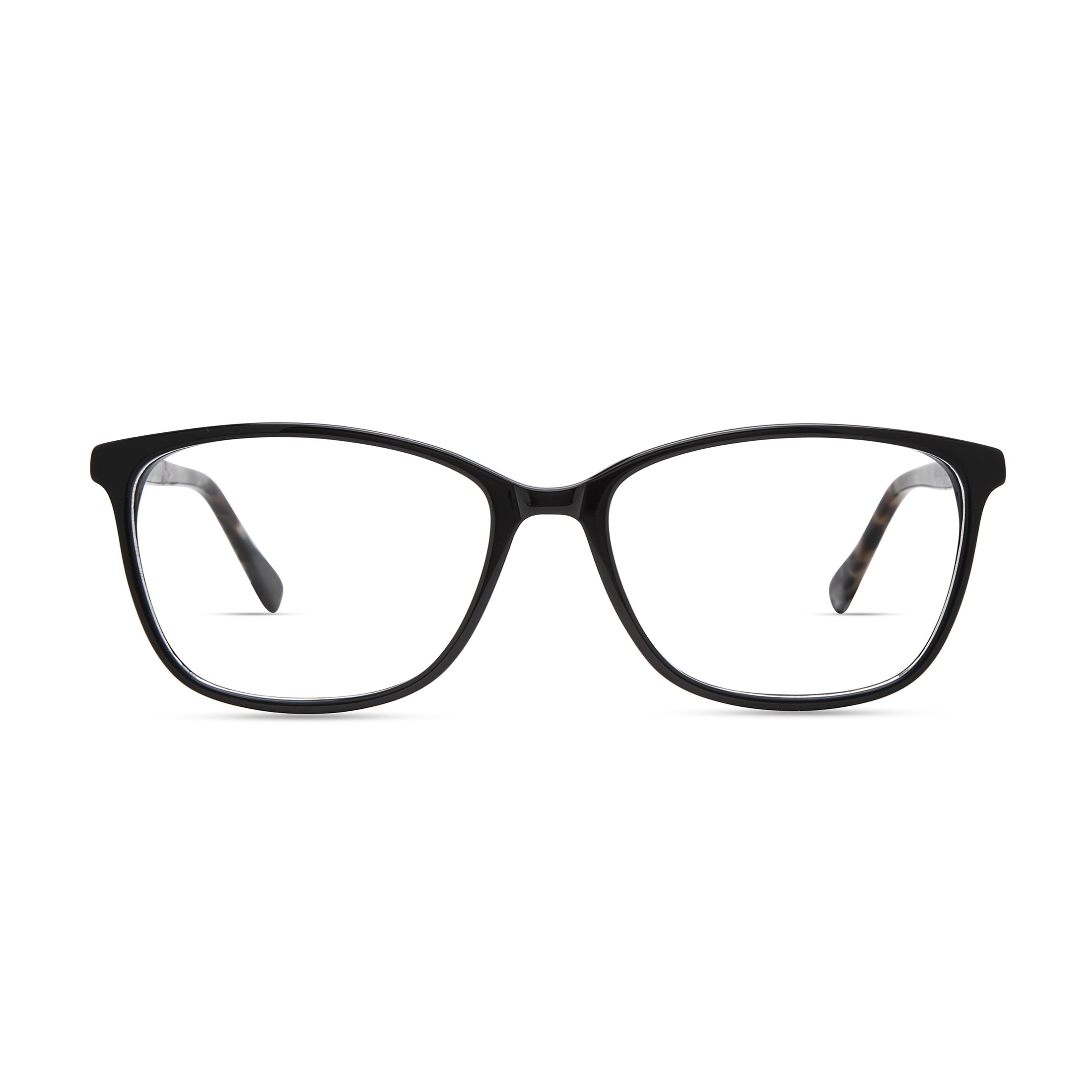 M America Women's Rx'able Square Plastic Eyeglasses, 54.5-16.0-145 , Autumn, Black Tortoise, 1 pair