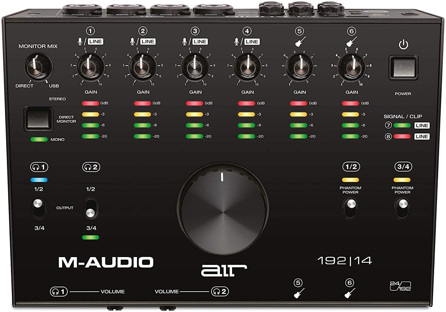 M-Audio AIR 192|14 - 8-In 4-Out USB Audio / MIDI Interface with Recording  Software from Pro-Tools & Ableton Live, Plus Studio-Grade FX & Instruments