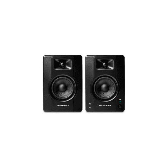 M-Audio BX4BT 120W Bluetooth Studio Monitors for Music Production, Live Streaming, and Podcasting (Black)