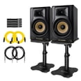 thumbnail image 1 of M-Audio FORTY SIXTY 100W 6.5" Bluetooth Studio Monitor 2-Pack with Desktop Stands & Cables Package, 1 of 9