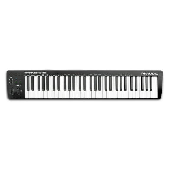 M-Audio Keystation 61 MK3 MIDI Keyboard Controller, 61 Keys, USB Powered, Compact Design