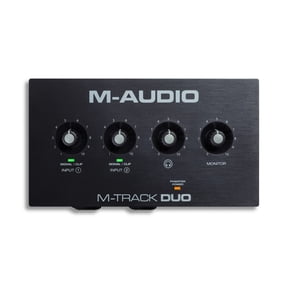 M-Audio M-Track Duo HD Producer Pack Audio interface with Mic and Headphones