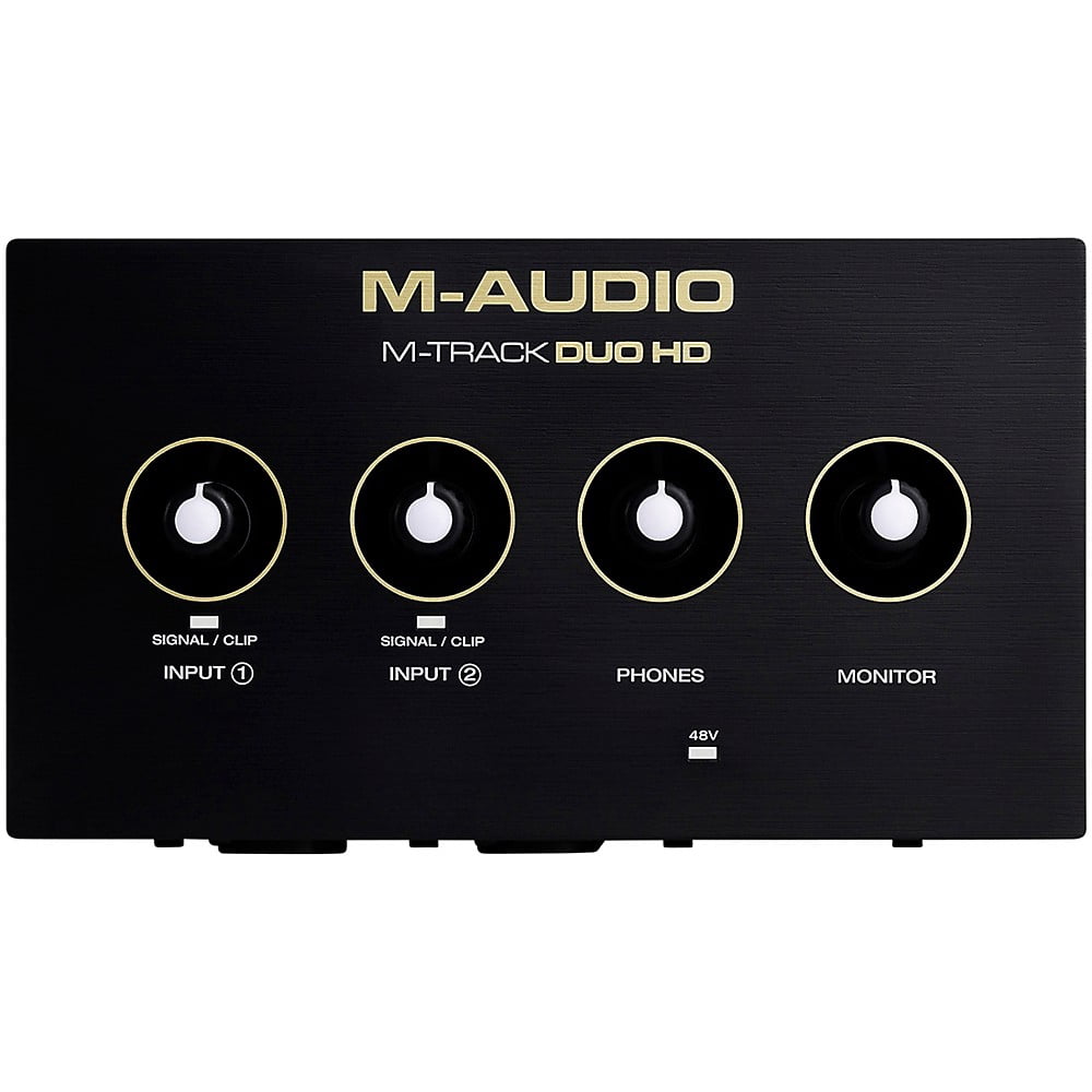 M-Audio M-Track Duo HD Pro-grade 24-bit 2-In 2-Out USB-C Audio Interface Crystal Preamps