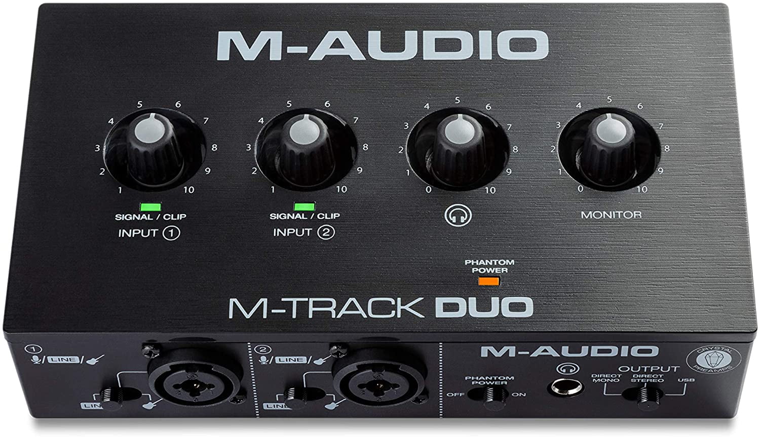 gammelklog Søjle fælde M-Audio M-Track Duo USB Audio Interface, Includes Dual XLR, Line and DI  Inputs with Software Suite - Walmart.com
