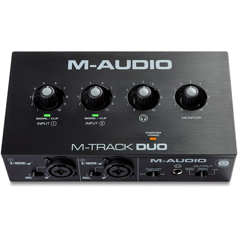 gammelklog Søjle fælde M-Audio M-Track Duo USB Audio Interface, Includes Dual XLR, Line and DI  Inputs with Software Suite - Walmart.com