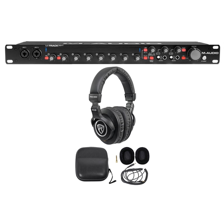 M-Audio M-Track Eight 8 USB Audio Recording Interface+Pro Studio