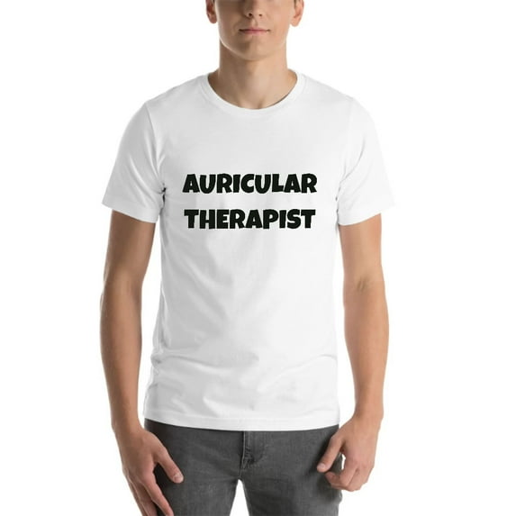 M Auricular Therapist Fun Style Short Sleeve Cotton T-Shirt By Undefined Gifts