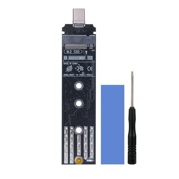 M/B+M Key NVME SSD Adapter Converter Dual Protocol M2 to USB C/USB 3.0, RTL9210B Chip (Type C USB3.1)