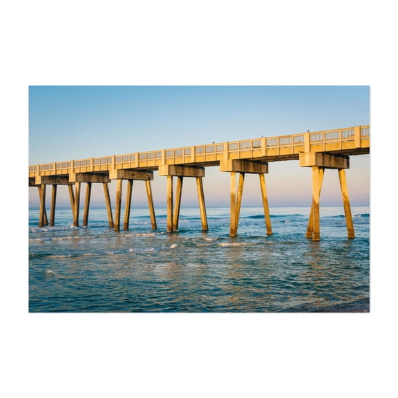 M.B. Miller County Pier - Panama City Beach Florida Photography Unframed Wall Art Print 20 x 30 inches