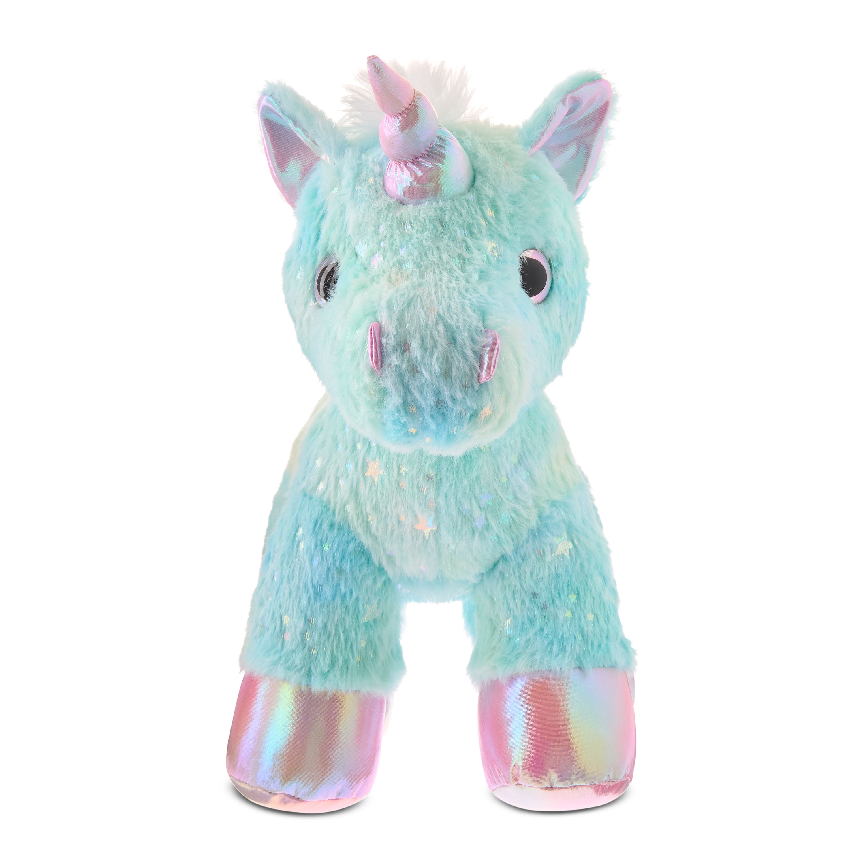 Medium Unicorn Plush, Blue, 12", Valentine's Day by Way To Celebrate