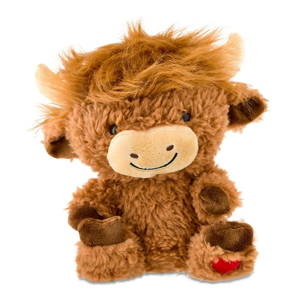 Medium Highland Cow Plush, Brown, 10", Valentine's Day by Way To Celebrate
