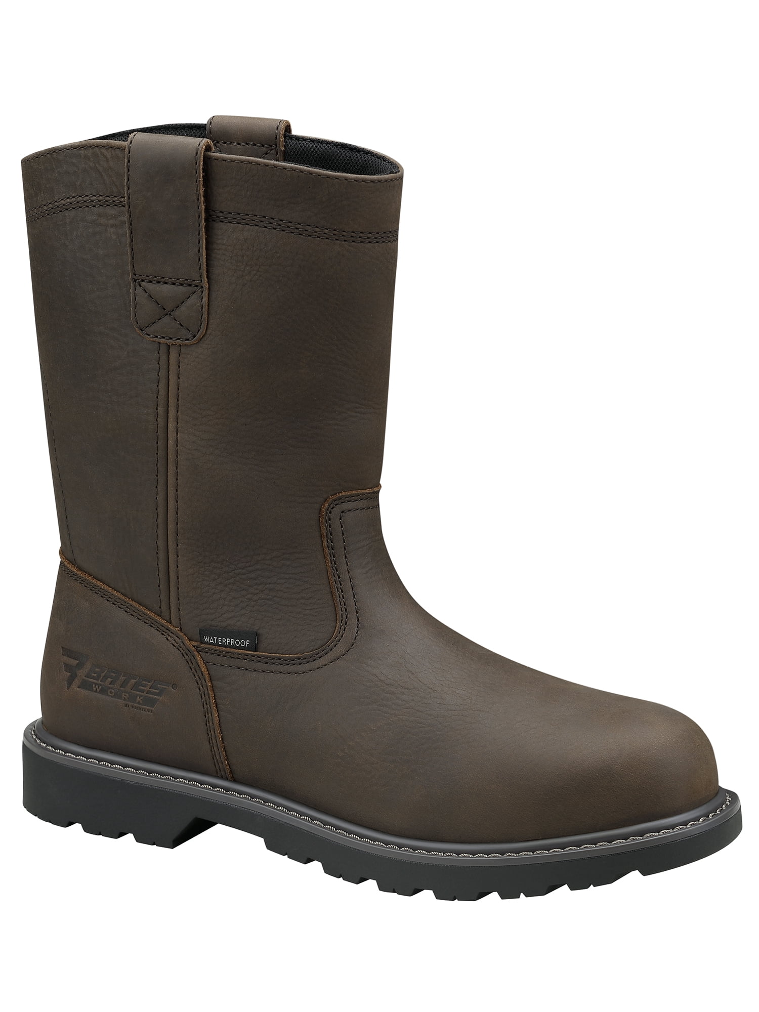Bates Work by Wolverine Men's Barnes Waterproof Steel Pull-On Toe Work Boot