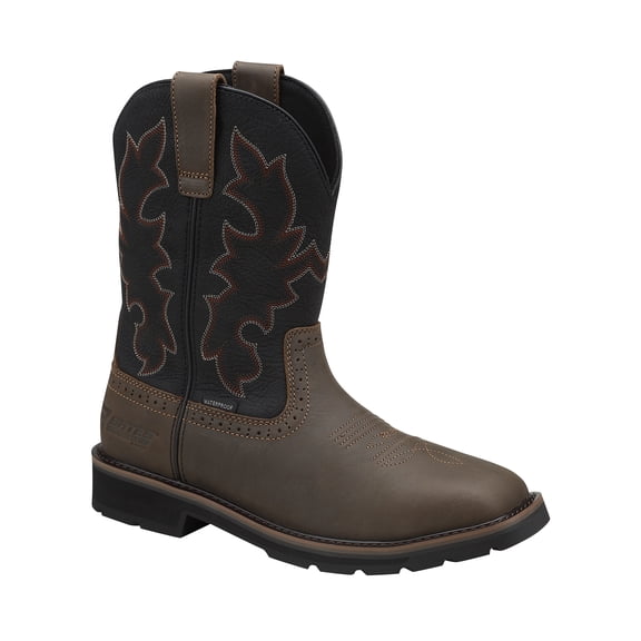 Bates Work by Wolverine Men's Boyden Waterproof Steel Toe Western Work Boot