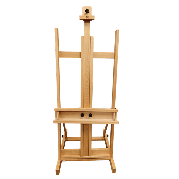 M Beechwood Art Easel Stand for Painting, H Frame Easel for Artists & Beginners