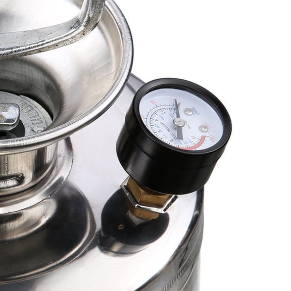 M Buder 0-6 BAR 0-80 PSI Atomizer Pressure Gauge Heavy Duty Stainless Steel Sprayer Upgrade Replacement Gauge, 1.7x1.7x1.8 Inches Dual Scale Pressure Gauge Meter
