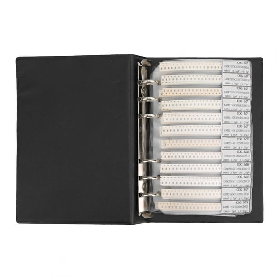 M Buder 0805 Series 92 Types Capacitors Electronic Components Kit Plastic Sample Book Black (7.87 inches / 20 cm)