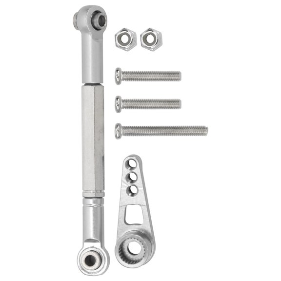 M Buder 1:12 RC Steering Linkage Kit, Aluminum Alloy Rod for MN86K RC Car, Silver, 1 Set