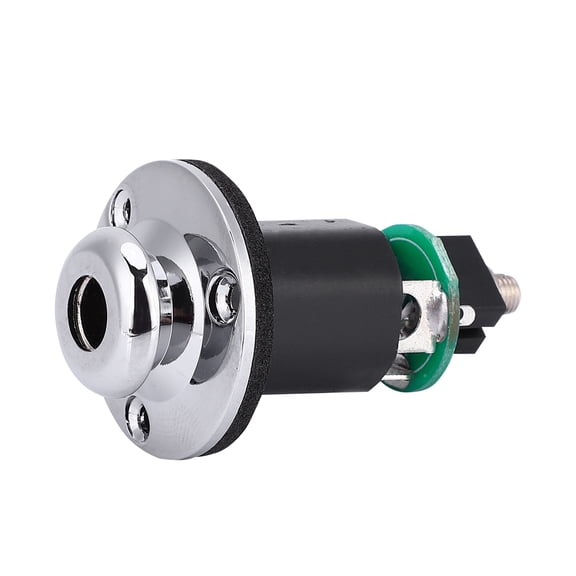 M Buder 1/4 Inch 6.35mm Output 2.5mm Input Endpin Jack for Acoustic Guitar Built-in Rod Piezo Pickup Audio Adapter with 3 Mounting Screws (1.8 x 1.1 x 1.1 inches / 4.5 x 2.7 x 2.7 cm)