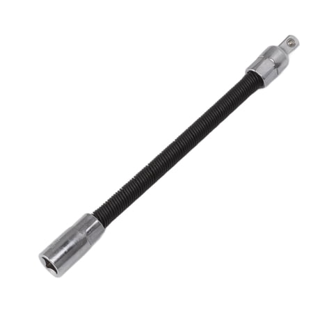 M Buder 1/4-Inch Drive Flexible Socket Extension Bar, Universal Bendable Wrench Sleeve Extension Rod for Hard-to-Reach Spaces (12 Inches / 30.5 cm, Black)