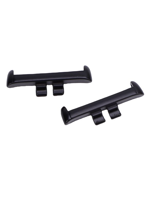 1 Pair 20mm Metal Watch Band Adapter Replacement for Rossini 2i Smartwatch Quick Release Watch Strap Connector Black