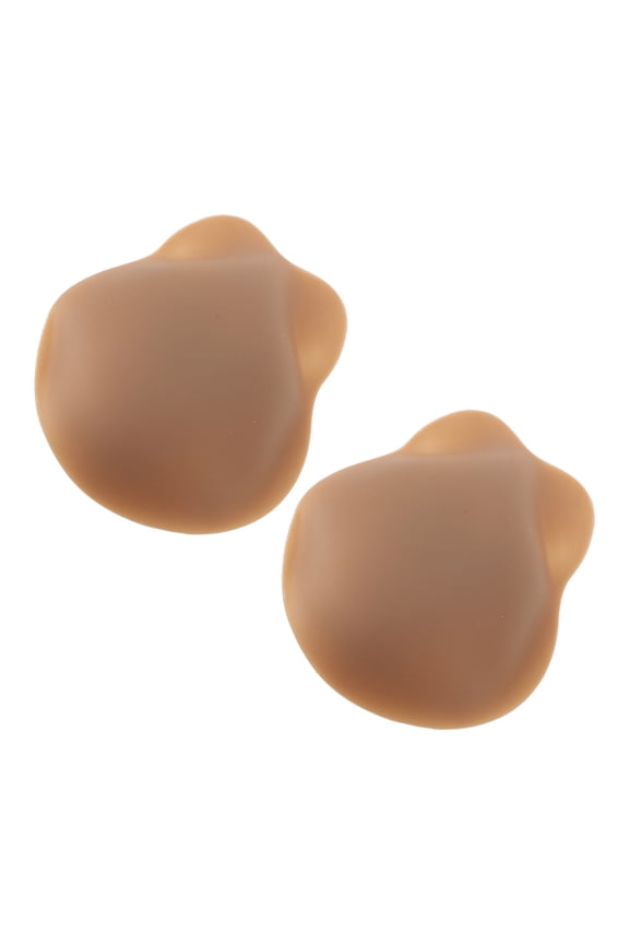 1 Pair Rabbit Ear Shape Silicone Nipple Cover Adhesive Lifting Patch for Women, M 11cm / 4.33in Dark Coffee Nipple Sticker