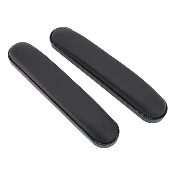 M Buder 1 Pair Universal Wheelchair Arm Cushion Replacement PU Leather Soft Sponge Water Resistant Arm Rest Pads 10cm / 3.9 inches Hole Spacing with Screws Included