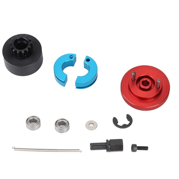 M Buder 1 Set 13T Flywheel Speed Clutch Variator Set Bell Springs Fit for 1/10 RC Nitro Engine Red Replacement Part Buggy Monster Truck Short Course Crawler 6x4x3 inches 2.04 oz