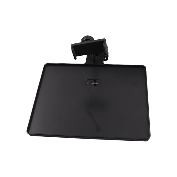 M Buder 10.63x8.07 Inches (270x205 mm) Universal Microphone Stand Clamp-on Tray, Black ABS Sound Card Phone Holder Shelf for Live Broadcast & Streaming