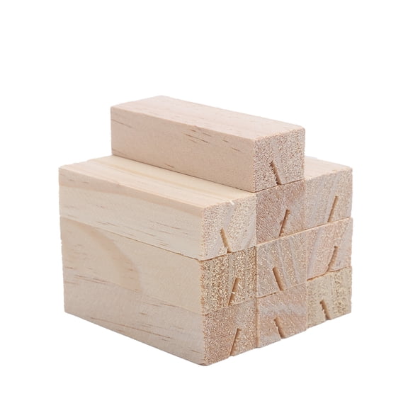 M Buder 10 Pcs Rectangle Wood Place Card Holders Rustic Table Number Stand Mini Menu Memo Clip Decor