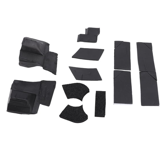 M Buder 10-Piece Hard Top Seal Kit Weatherproofing Dust Resistant Hardtop Leak Repair Kit for JL JLU JT 2018 Onwards, Black (7.87 inches / 20 cm)