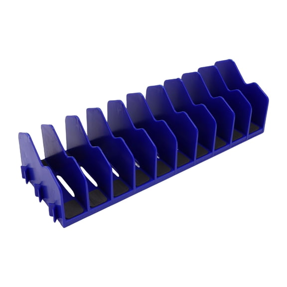 M Buder 10-Slot Pliers Organizer Rack, Detachable Cutters Extendable Tool Storage with Non-Slip Base, Blue (9.8 in / 25 cm)