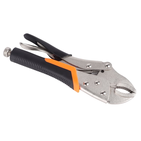 M Buder 10 inches / 25.4 cm Adjustable Locking Pliers Multi-Function Pressure Pipe Pliers with Plastic Handle Heavy Duty Steel Hand Tool for Home Maintenance Woodworking and Engineering