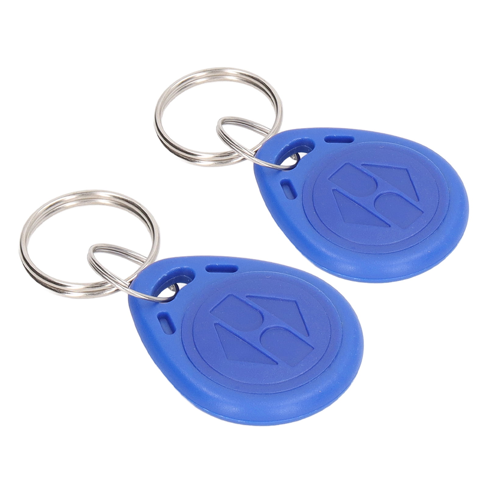 M Buder 100 Pieces RFID Key Fob Keychain Readable Door Access Control Token Tags 125KHz ID Card Blue