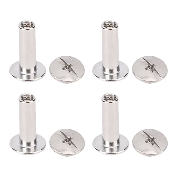 M Buder 100 Set M3 Double Cap Tubular Rivets 4x14x8.5mm Metal Rivet Studs for PU Leather Craft Stainless Steel Fasteners