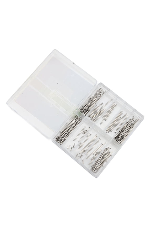 100 Sets Stainless Steel Watch Pins Friction Strap Pressure Bars Repair Tools (0.47 inches / 12 mm to 1.02 inches / 26 mm)
