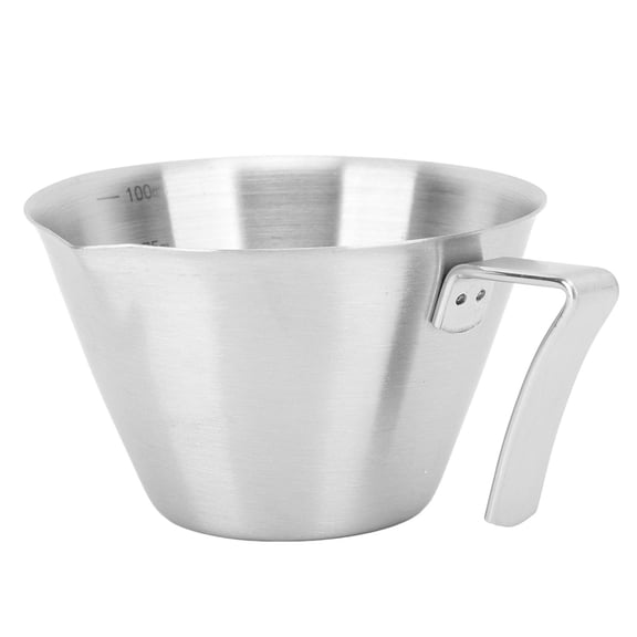 M Buder 100 ml Stainless Steel Coffee Measuring Cup – Portable, Rust‑Proof, Precision‑Extraction Cup for Home, Office, Café & Hotel