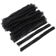 M Buder 100PCS Spiral Binding Coils 16mm 5/8 inch 41 Pitch 48 Teeth Plastic Binder Spines, 140 Sheet Capacity, Black