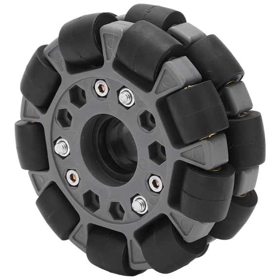 M Buder 100mm / 3.9 inches Double Plastic Omni Directional Wheel Loading 20KG / 44.1 lbs for Platform Robotic Kit 14049[cite: 1]