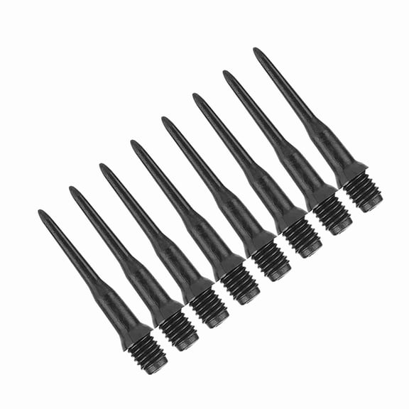 M Buder 100pcs Plastic Dart Spots Needle Soft Tips Replacement Set Accessory for Electronic Darts, High Quality PC 4.5mm Thread Standard Size - Black, 1.06 inches / 27mm