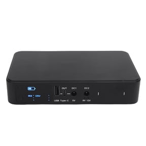 M Buder 10400mAh Mini UPS Battery Backup for Router Security Camera, 5V/9V/12V Uninterruptible Power Supply Intelligent Charging Protective Hub (6.3 x 3.8 x 1.3 inches / 16.0 x 9.5 x 3.3 cm)