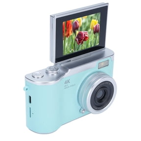 M Buder 1080P 48MP Compact Digital Camera for Vlogging and Photography, 2.4 Inch HD Display, 8x Digital Zoom Video Camera with 800mAh Battery (Green)