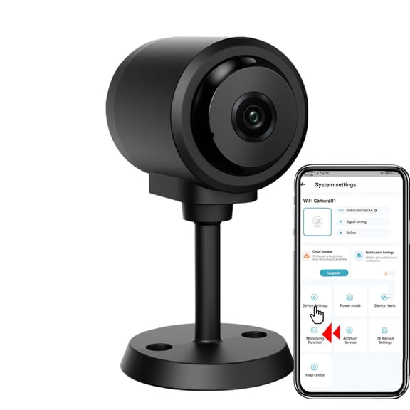 M Buder 1080P Small Wireless Security Camera with Motion Detection, Night Vision, 130 Wide Angle for Indoor Monitoring (1.77 in / 4.5 cm)