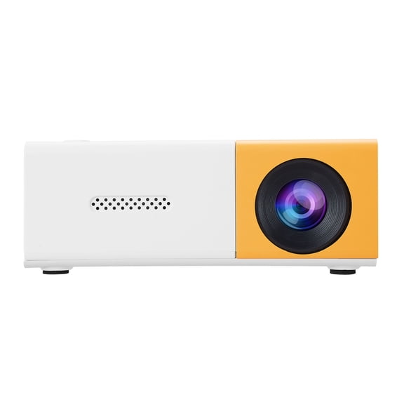 M Buder 1080P Supported Portable Mini Projector, Adjustable Home Theater Outdoor LED Movie Display, Compatible with iOS Android Phone TV Stick Laptop PC, EU Plug, White, 5 inches / 12.7 cm