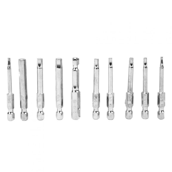 M Buder 10PCS Hex Shank Screwdriver Bits Magnetic BST Bits -018 60mm / 2.4 inches Length S2 Steel Material Hand Tool Accessory Set for DIY Repair