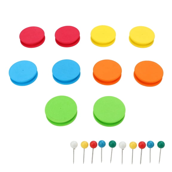 M Buder 10PCS Round EVA Foam Fishing Line Winding Board Spools Main Coil Plate Wire Tool Multicolor (7.48 inches / 19 cm)