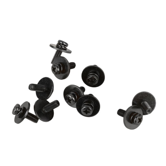 M Buder 10Pcs Drum Set Lug Screw Replacement Metal Ear Claw Hook Mount Accessory, Black (2.75 in / 7.00 cm)