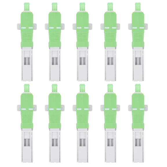 M Buder 10Pcs Fiber Optic Quick Connector Embedded SC/for APC Fast Cold Connecting Joint Adapter Telecom Grade (6.69 inches / 17.00 cm)