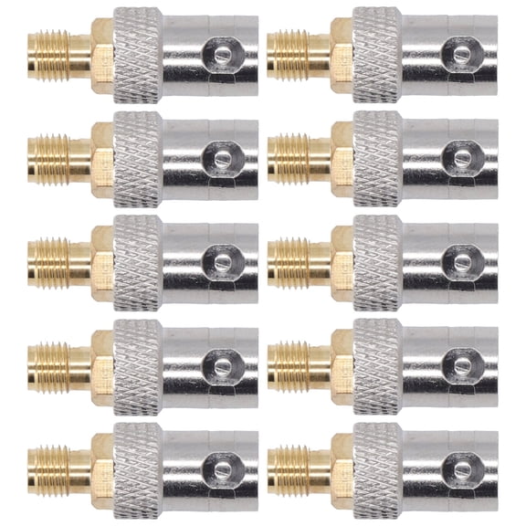 M Buder 10Pcs RF Coaxial Cable Adapter SMA Female to BNC Female Coax Line Connector Set Kit