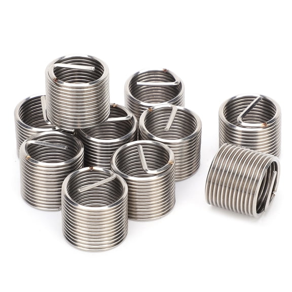 M Buder 10Pcs Thread Inserts Male Female Reducing Nut Repair Tool Stainless Steel Wire Fastener M16x1.5 1.5D Size 18.8mm to 19.4mm OD (0.7 to 0.8 inches) Hardware Insertion Kit[cite: 1]