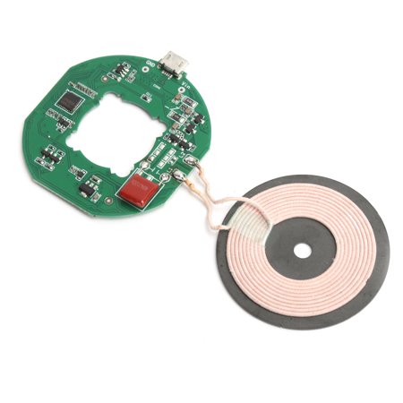 M Buder 10W Qi Wireless Fast Charger Module Transmitter PCBA Circuit Board DIY Charging Coil for Smartphones 5-9V Input with Micro USB Interface